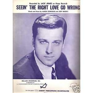  Sheet MusicJack Jones Seeing The Right Love Go 108 