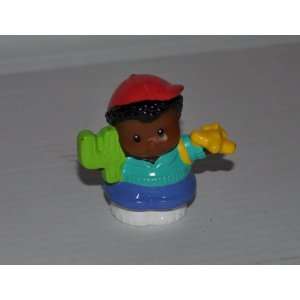 Little People Michael School Boy with 4 in Right Hand (2005) Retired 