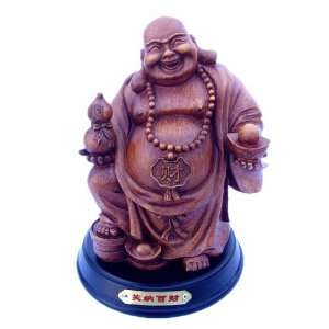   Laughing (Happy) Buddha with a Wulou (Hulu) and Ingot 
