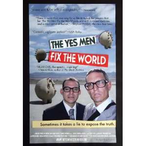  The Yes Men Fix the World   Movie Poster   27 x 40 Inch 