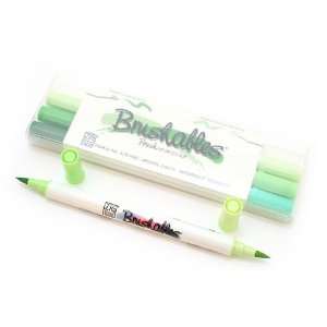  Kuretake Zig Brushables Twin Tip Color Brush Pen   4 Pen 8 