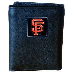  MLB Tri fold Leather Wallet   San Francisco Giants Sports 
