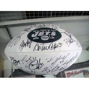  2011 New York Jets Team Signed Autographed Football W/coa 