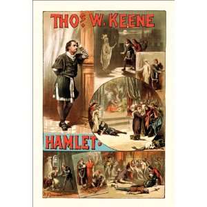  Thos W. Keene as Hamlet 16X24 Giclee Paper
