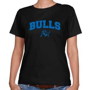 NCAA Buffalo Bulls Ladies Black Logo Arch Classic Fit T shirt   