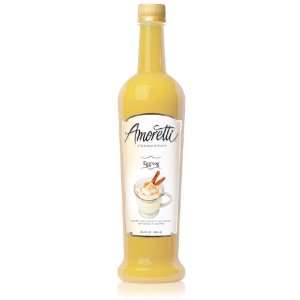 Amoretti Premium Eggnog Syrup (750mL) Grocery & Gourmet Food