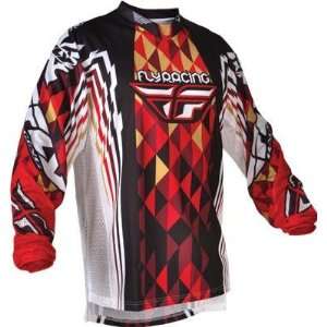  Fly Racing Kinetic Jersey, Red/Black, Size Sm 365 222S 