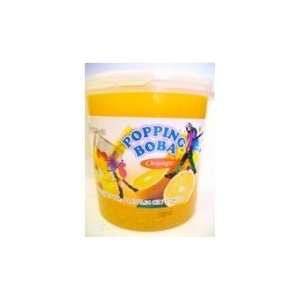 Orange Popping Boba (Four 7 lbs tubs) Grocery & Gourmet Food