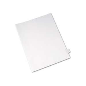   Side Tab Divider, Title X, Letter, White, 25/Pac