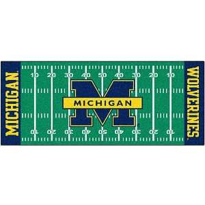  FanMats Michigan Wolverines Football Field Rug Runner Mat 