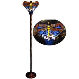    style Dragonfly Torchiere Floor Lamp 14 Shade