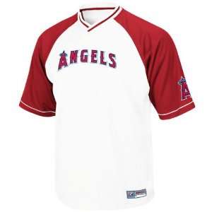   of Anaheim White Full Force V Neck Raglan Jersey