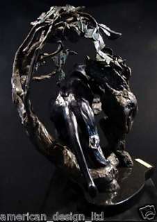 Lorenzo E.Ghiglieri Lights Out 1991 Bronze Sculpture STATUE Submit 