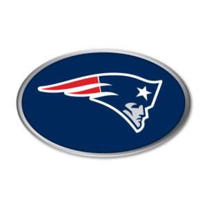 New England Patriots COLOR Auto Emblem Decal Football  