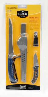 Buck 223 Silver Creek Fillet Knife Combo Kit + Pocket Knife & Clipper 