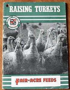 Raising Turkeys Fair Acre Feeding & Management 1947 Producing High 