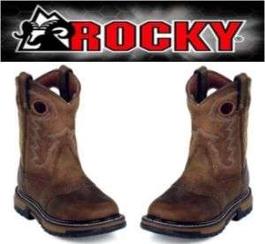 ROCKY KIDS 7 Branson Roper Jr Western Cowboy Boots NEW  