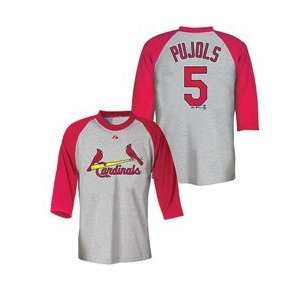  St. Louis Cardinals Albert Pujols Name and Number 3/4 
