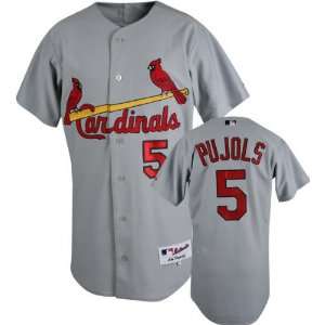 Albert Pujols Majestic MLB Road Grey Authentic St. Louis Cardinals 