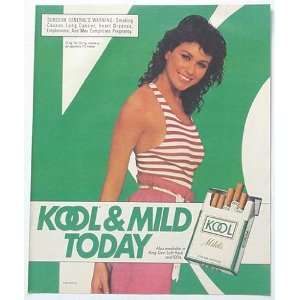    1987 Kool Milds Cigarette Woman Print Ad (3577)