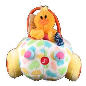 Applause Happy Easter Plush Duck Buggy w/ Sound Toys 