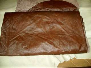 M2 Leather Hide Upholstery Fabric 54 Moka Brown  