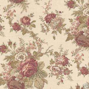 Waverly Norfolk Rose Mulberry Cotton fabric by the yard  