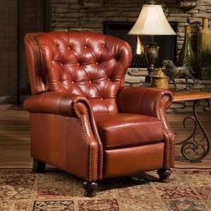  Alexa Leather Recliner Leather Brown Sable Furniture 