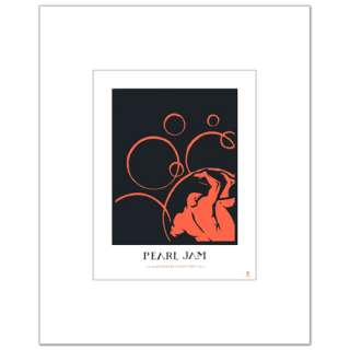 PEARL JAM   East Troy, Wisconsin, June 21st 2003   Matted Mini Poster 