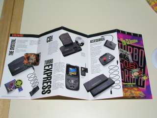 1992 TurboGrafx 16 & Duo ad brochure CD Revolution  
