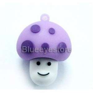   quality 32 GB 3D Mushroom style USB Flash Drive   Purple Electronics