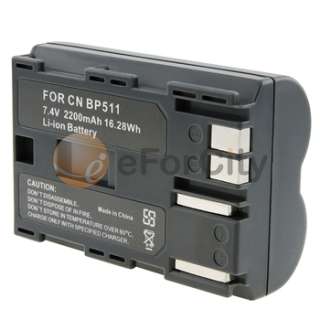BP 511 Battery+Charger For Canon PowerShot G1 G2 G3 G5  