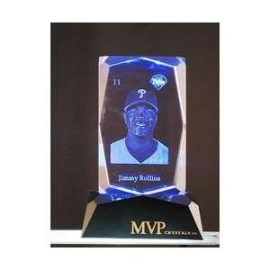   Jimmy Rollins 3D Crystal Tower with Light Base
