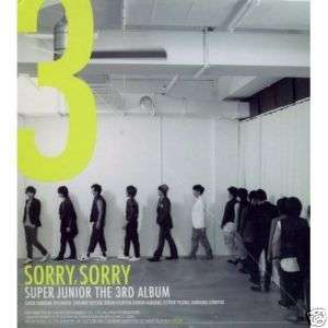 Super Junior   Sorry, Sorry A Version CD KPop Sealed  