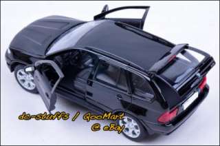 Welly 124 BMW X5 Diecast Model Car BLACK  
