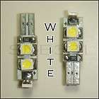 2x T5 74 5 SMD SMT LED White car bulb