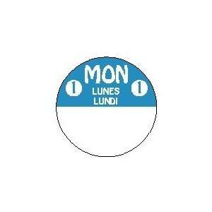  814211 3FG Monday Trilingual 1 Inch Cirlcle 3 Roll Pack 