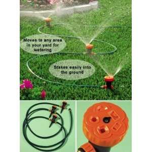  3 in 1 Portable Sprinkler System with 5 Spray Settings 