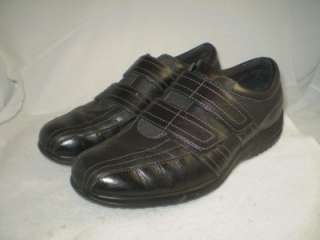 mens Rockport DMX comfort fashion sneakers leather black 9.5 M  