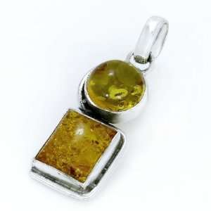 3.40 Gm Natural 50 Million Years Old Amber 925 Silver 