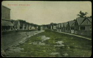 051110 MAIN STREET NIAGARA WI WISCONSIN POSTCARD c 1910  