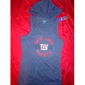  NFL Ladies New York Giants Touch hooded Tank Tee 