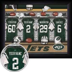  New York Jets Personalized Locker Room Print