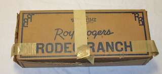 50 Old Roy Rogers Rodeo Ranch playset chuck wagon horse men toy w box 