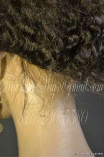 Indian Remy Glueless Lace Front Kinky Curly Wavy in Stock Wigs 12 20 