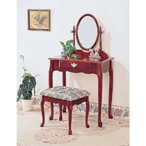  Wildon Home Yelm 28in. Vanity Set with Stool in Cherry 