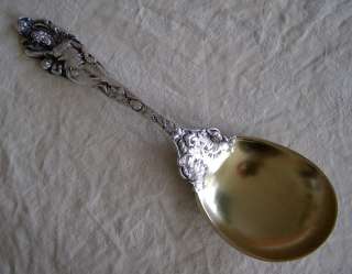 Reed & Barton LOVE DISARMED Berry Spoon OLD Hand Finish  