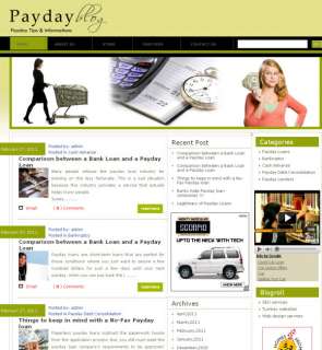 Turnkey Money Making PAY DAY LONE Website for Sale  