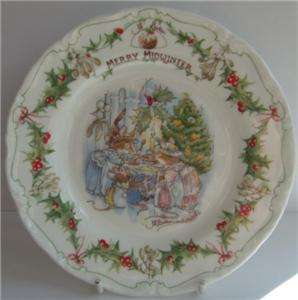 Brambly Hedge Royal Doulton Tea Plate Merry Midwinter MMW Jill Barklem 