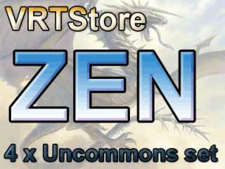 MTGO 4x ZEN Zendikar Complete Uncommons Set  